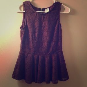 Plum Chic Lace Top